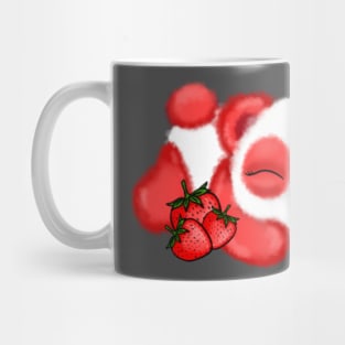 Sleepy Strawberry Panda  #2 Mug